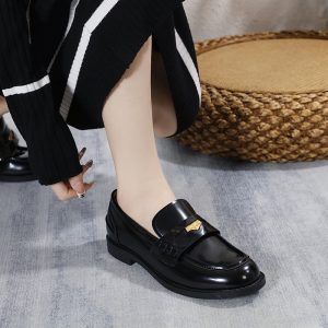 2023 New Mandala Craftsman Style Genuine Leather Coin Loafer Women's Flat Shoes