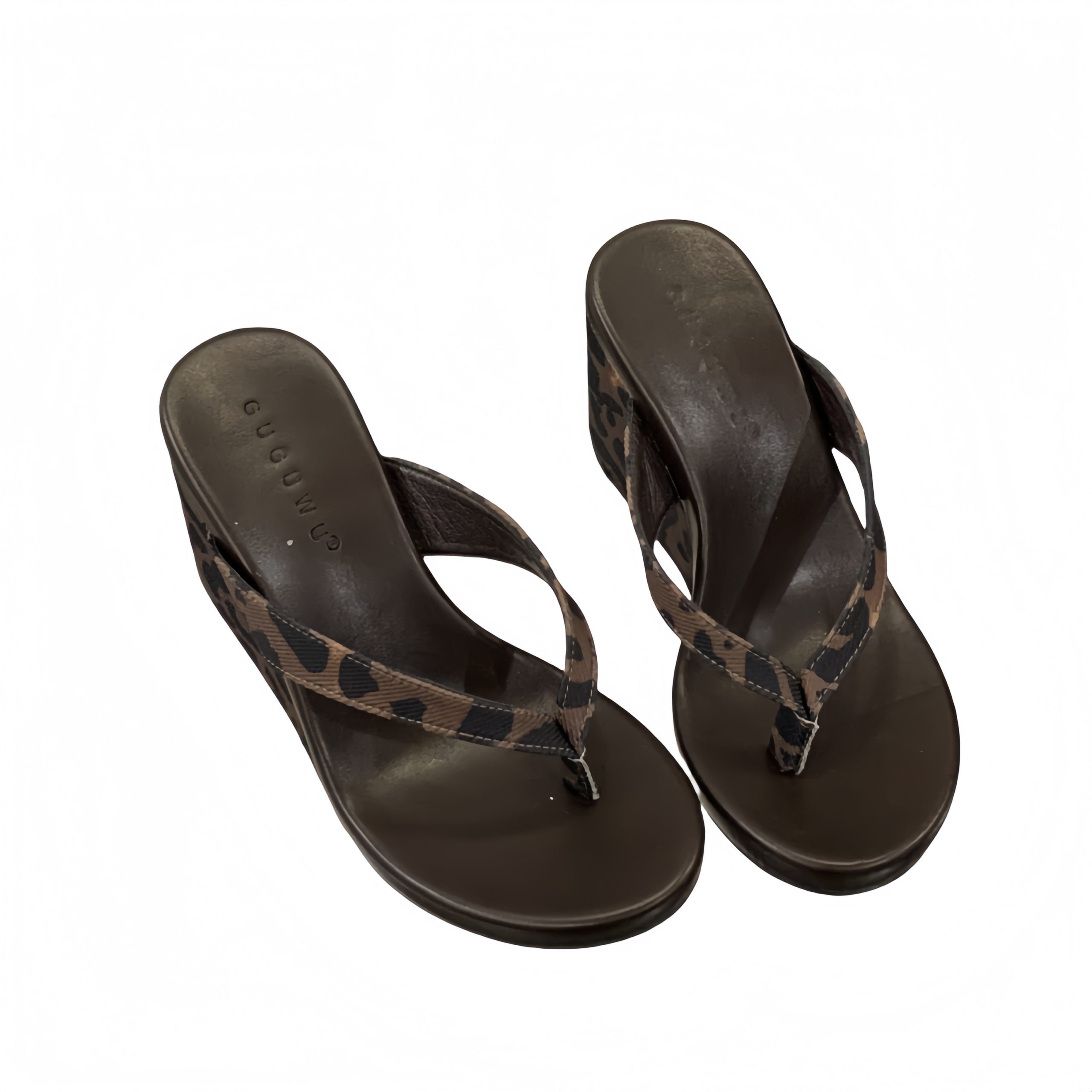 2026 Spring Summer Round Toe Wedge Thong Women's Casual Fashion High Heel Sandals - Image 5