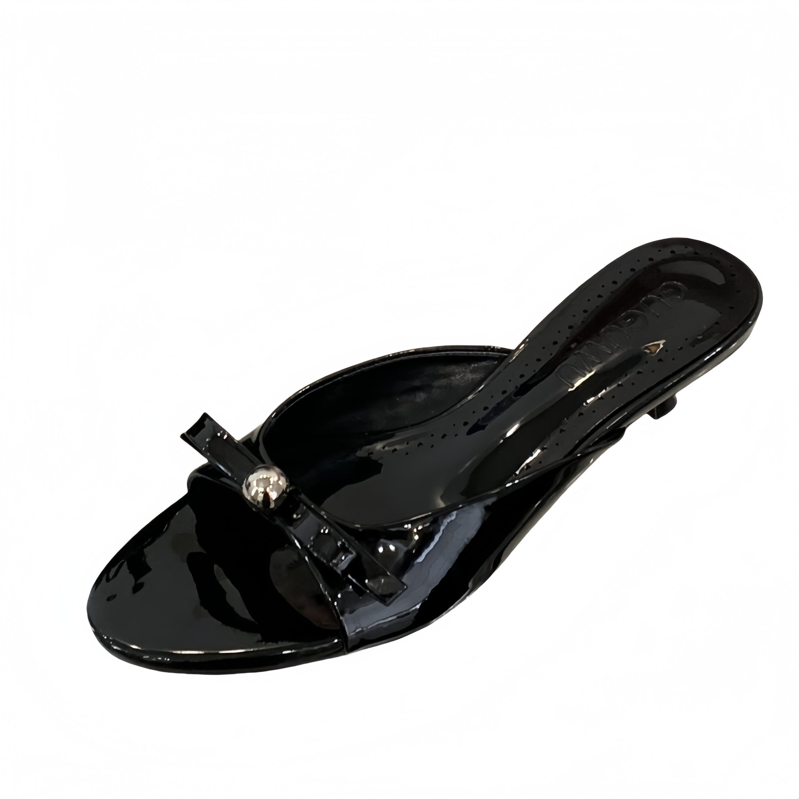 2026 Summer New Bow Knot Flat Slide Slippers for Women Open Toe Pearl Kitten Heel Sandals - Image 5
