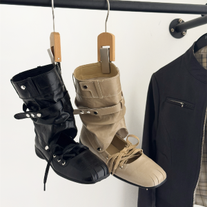 New Winter Chunky Sole Height Increasing Slim Short Boots Women Fashion Versatile Martin Boots Sleeve Chelsea Boots Short Boots
