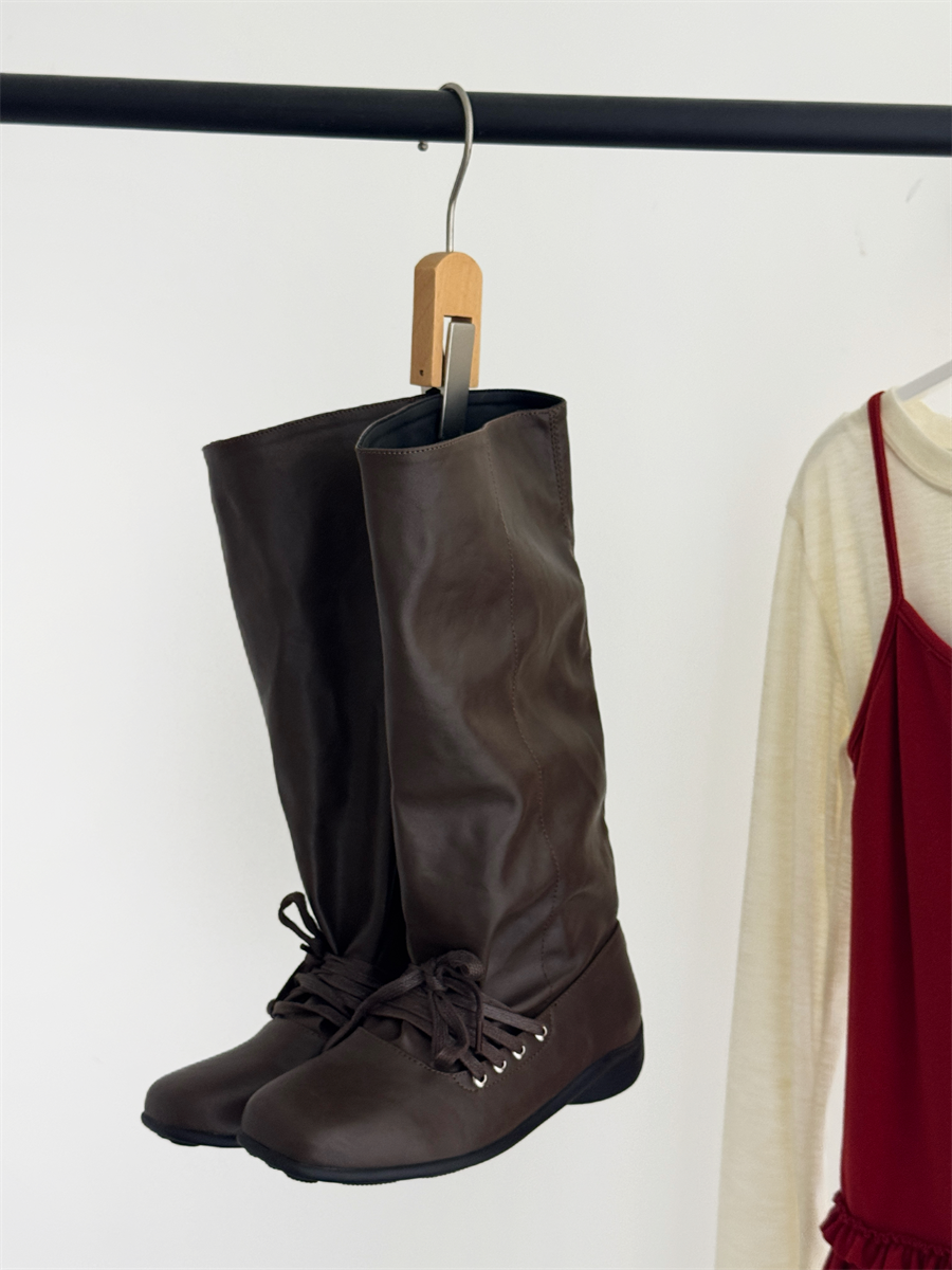 Retro Pointed Toe 5CM Heel Chunky Boots Women 2026 New Belt Buckle Hollow Breathable Western Ankle Boots - Image 3