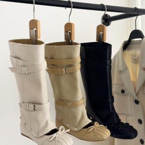 Niche Design Detachable Two-Way Ballet Boots 2026 Summer New Hollow Out Inner Height Belt Buckle Long Boots