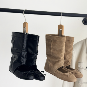 Detachable Two-Way Ballet Boots for Women 2026 New Mary Jane Bow Flat Ankle Boots