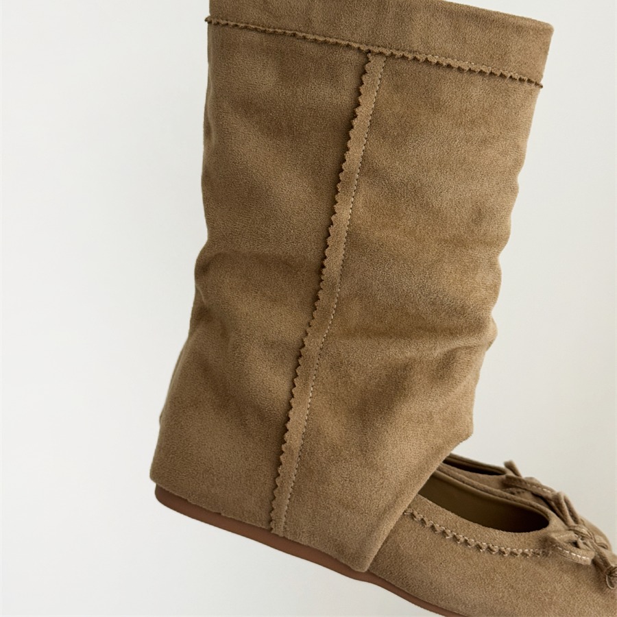 Detachable Two-Way Ballet Boots for Women 2026 New Mary Jane Bow Flat Ankle Boots - Image 5